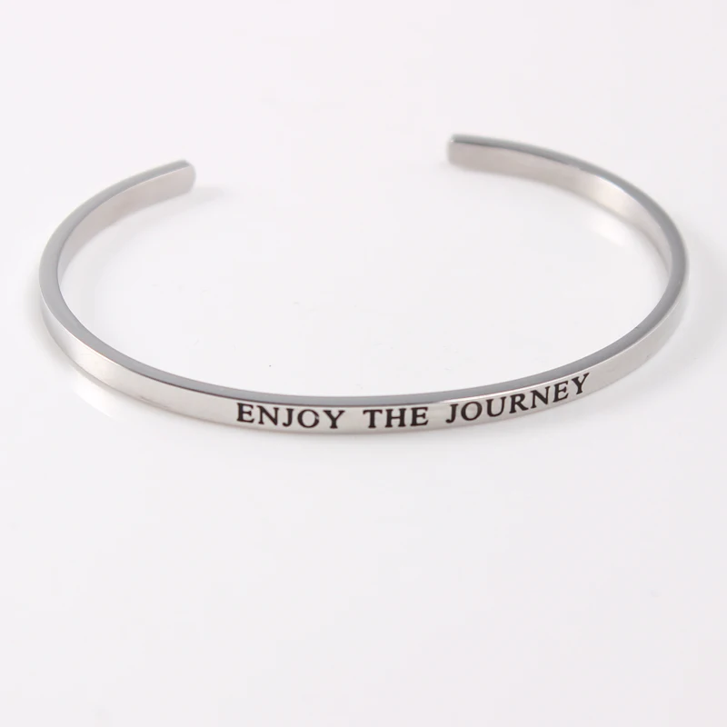 2021 новые Браслеты нержавеющей стали и кольцеобразный браслет с гравировкой &quotI