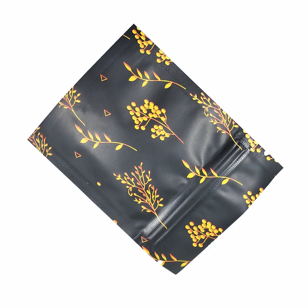 100 шт./лот дизайнерский узор алюминиевая фольга сумка-посылка на молнии