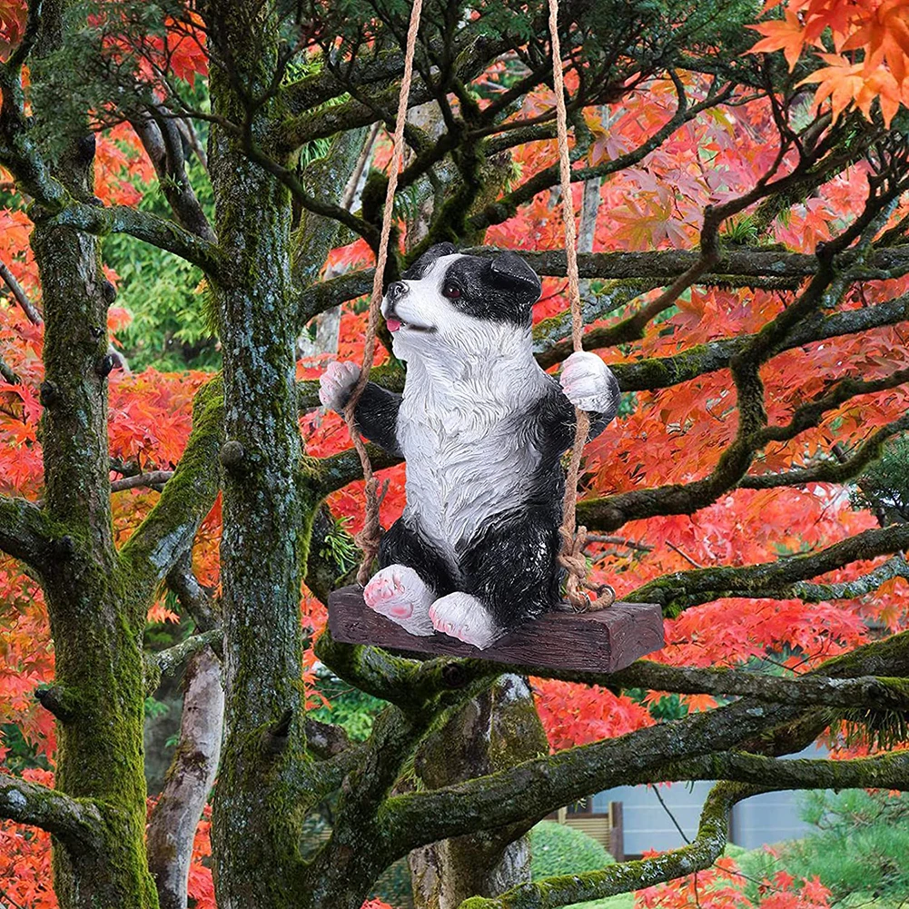 

Полимерные качели, скульптура щенка, художественные статуи, Коллекционирование, украшение для сада, домашний декор, статуя двора, декоратив...