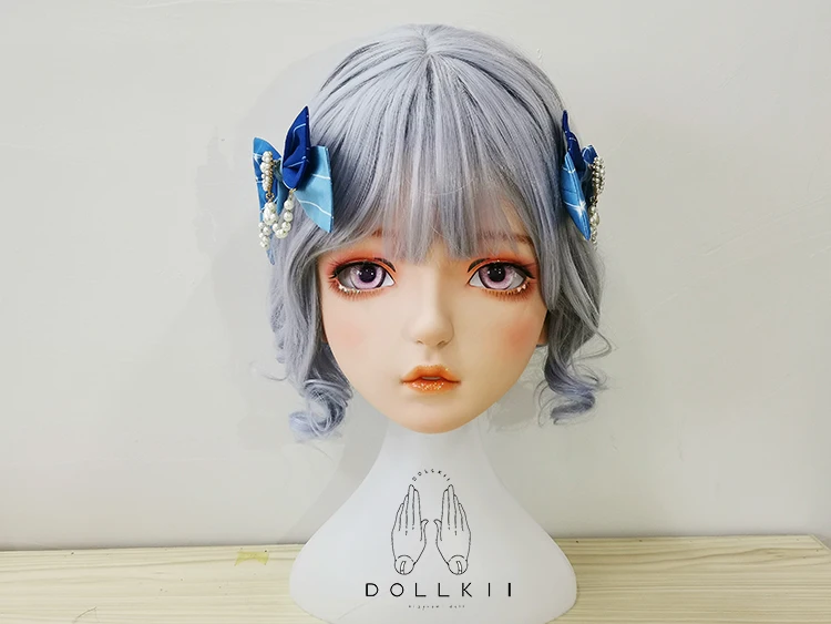 

(Dollkii 16) Female Girl Silica Resin Cosplay BJD Cross Dressing Kigurumi Head Mask Anime Role Play Party Crossdresser Doll Mask