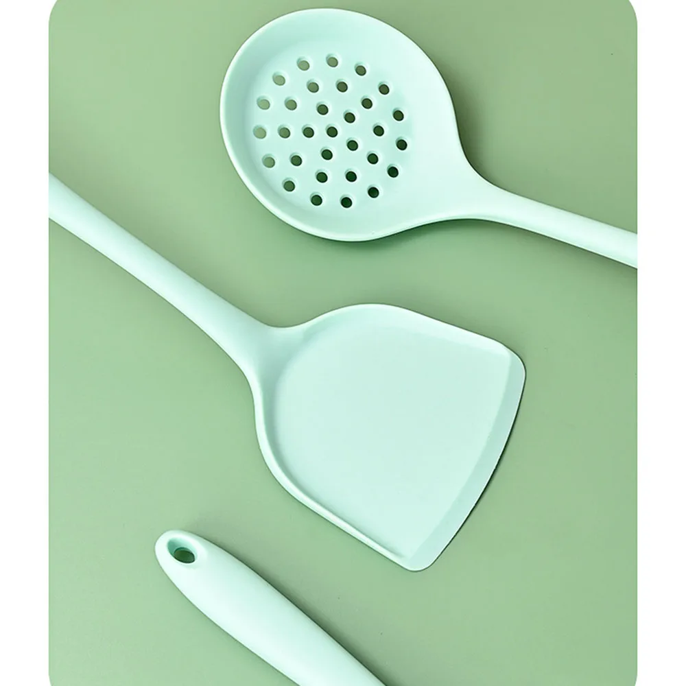 

Silicone Kitchenware Set Spatula Five-piece Cooking Spoon Kitchen Slotted Spoon Rice Spoon Non-stick Pan Silicone Shovel Frying