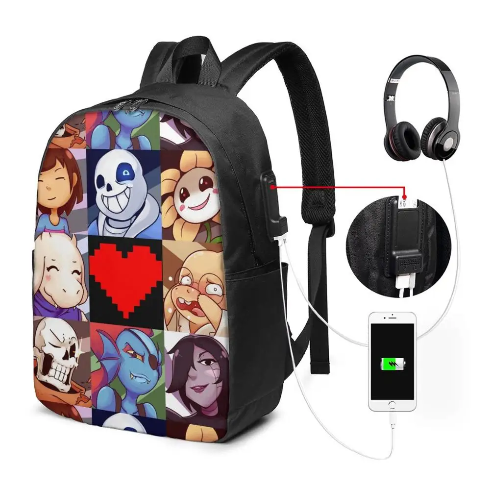 Рюкзак Undertale рюкзаки Высококачественная сумка с принтом школьный мужской рюкзак