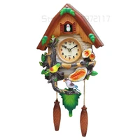 12inch cartoon clock quartz clock mute children wall clock living room fashion clock hanging cuckoo music clock