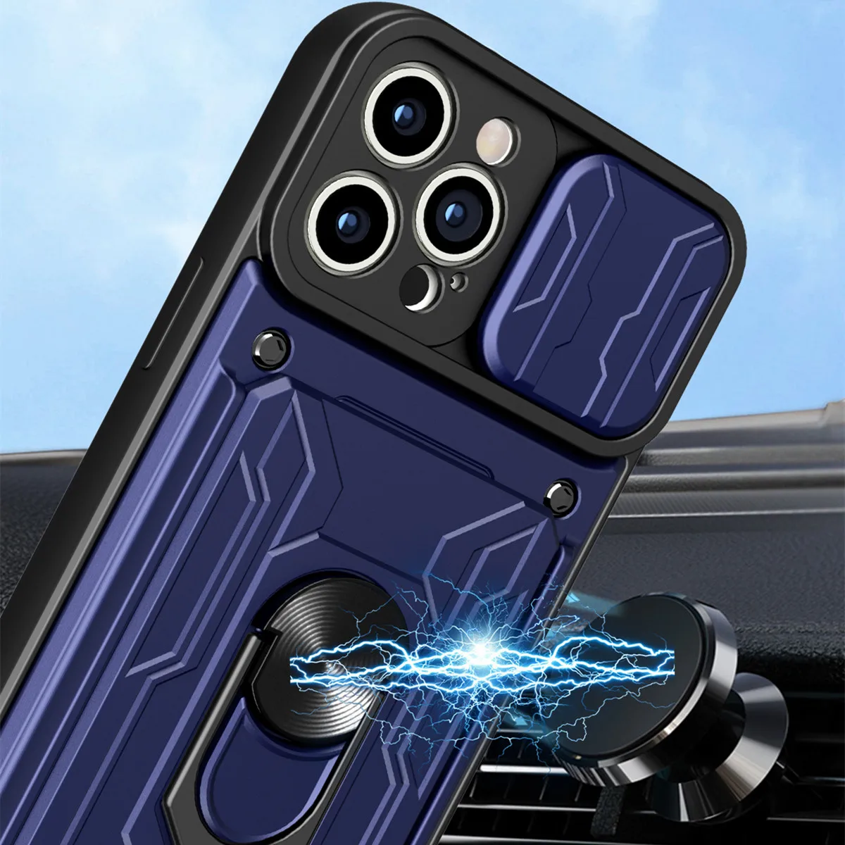 Скрытый защитный чехол со слотом для карт iPhone 14 13 Pro Max 12 11 XR XS MAX 8 7 Plus SE 2020 чехлы с