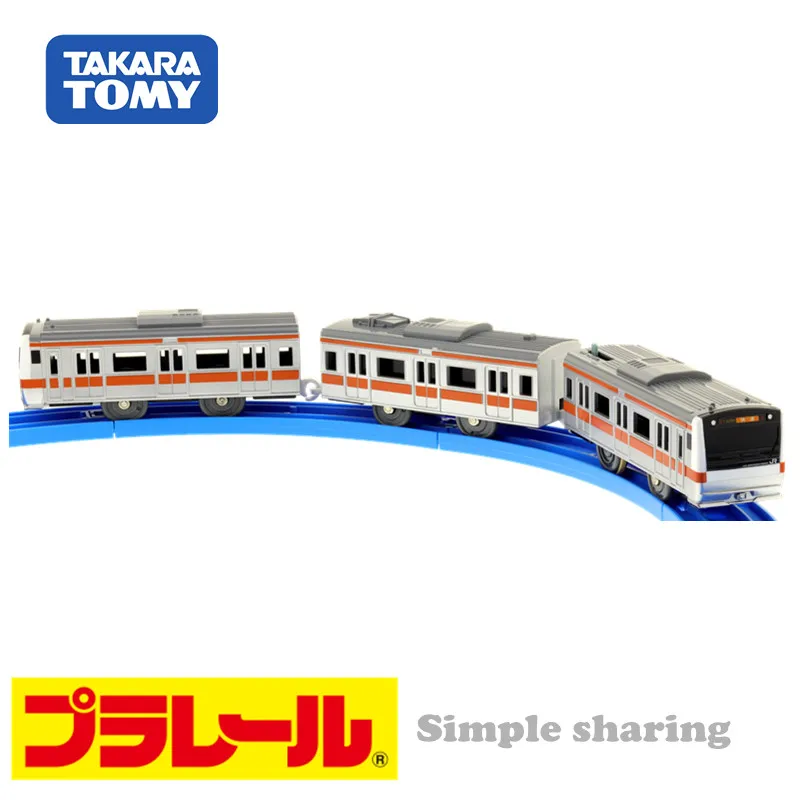 TOMY PLARAIL S 30 E233 центр линия батарея моторизованный 3 Car набор игрушечный поезд| |