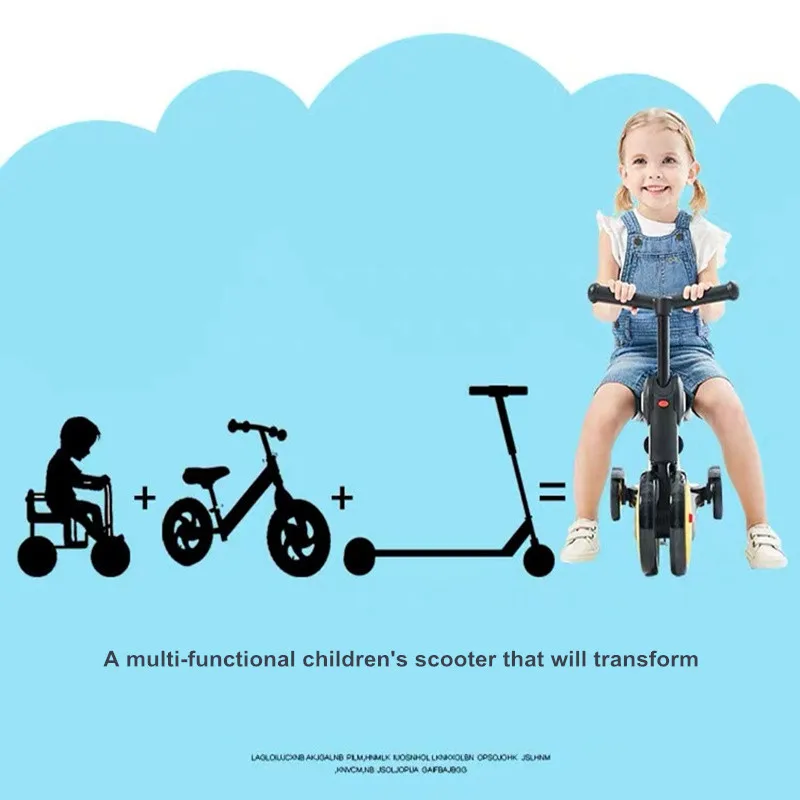 5 в 1 доступный для того чтобы ваши дети доской толкания детский трехколесный