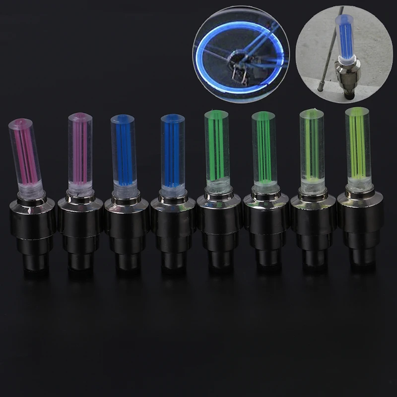 2 шт. велосипедный автомобиль мотоцикл колесо шины клапан колпачок вспышка