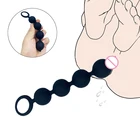 Мягкий анальный фаллоимитатор, Анальная пробка, массажер простаты, фаллосы для взрослых, Анальная пробка, бусины, точка G, секс, эротические игрушки для мужчин, игры для взрослых