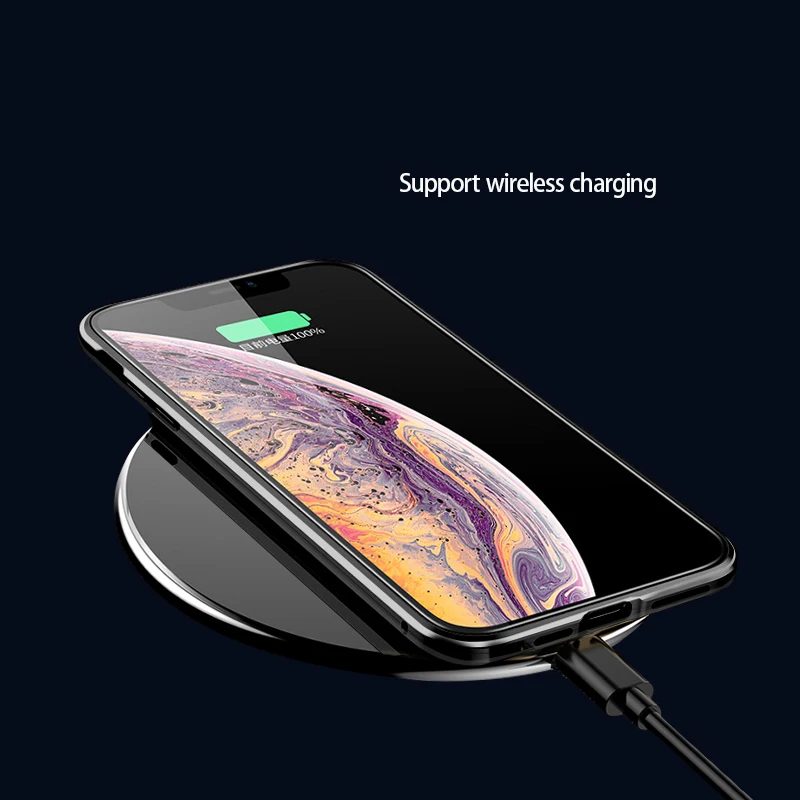 IMIDO металлический магнитный адсорбционный чехол для телефона iPhone 6 7 8P