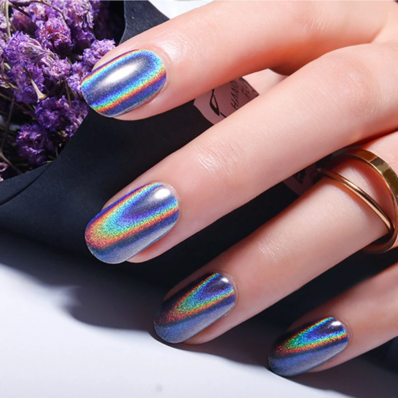 Зеркальный блеск для ногтей 0 5 г порошок с пигментным блеском украшения