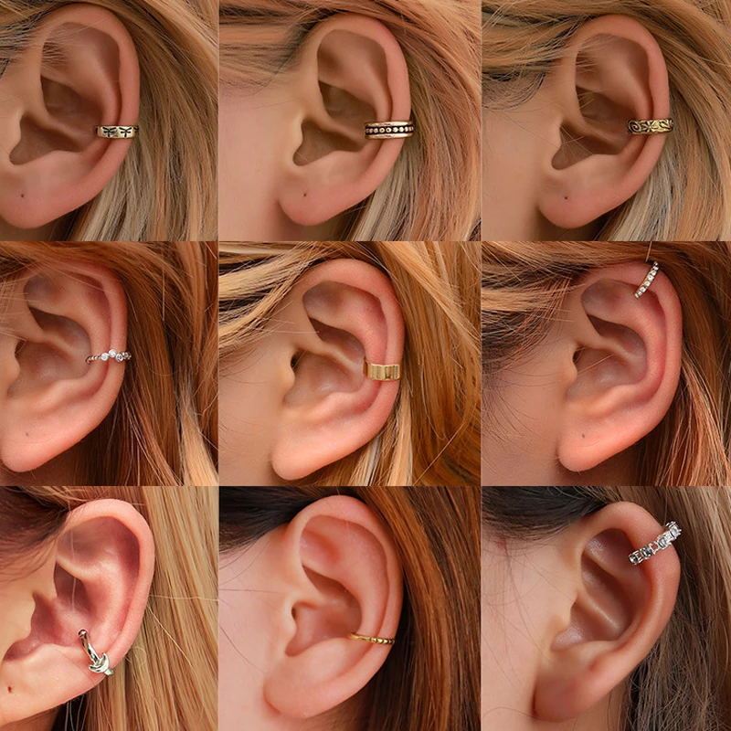 Корейские серьги клипсы для женщин без отверстий ювелирные изделия с