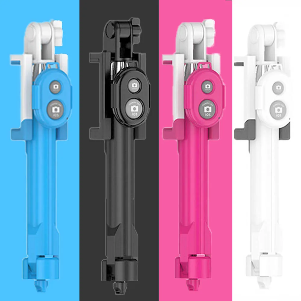 Hot Foldable Handheld Monopod Selfie Stick Extendable Mini Wireless Bluetooth Shutter Remote Selfie Tripods For iPhone 8 X Plus