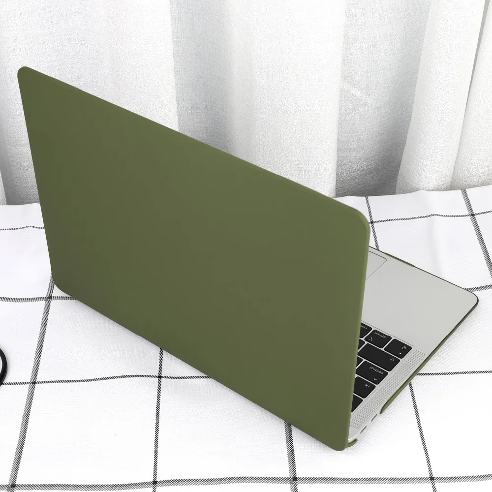 Ультратонкий Прозрачный/матовый чехол для Apple MacBook Touch ID Air 13 A1932 New Pro 15 Bar Cover A2159 A1990