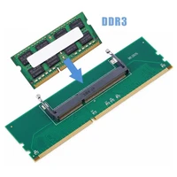 ddr3 notebook memory to desktop memory connector adapter card 200 pin so dimm to desktop 240 pin dimm ddr3 adapter