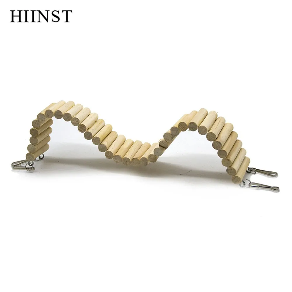 HIINST New Bird Mouse Parrot Hamster Стенд Платформы Игровой площадка деревянной лестница мост