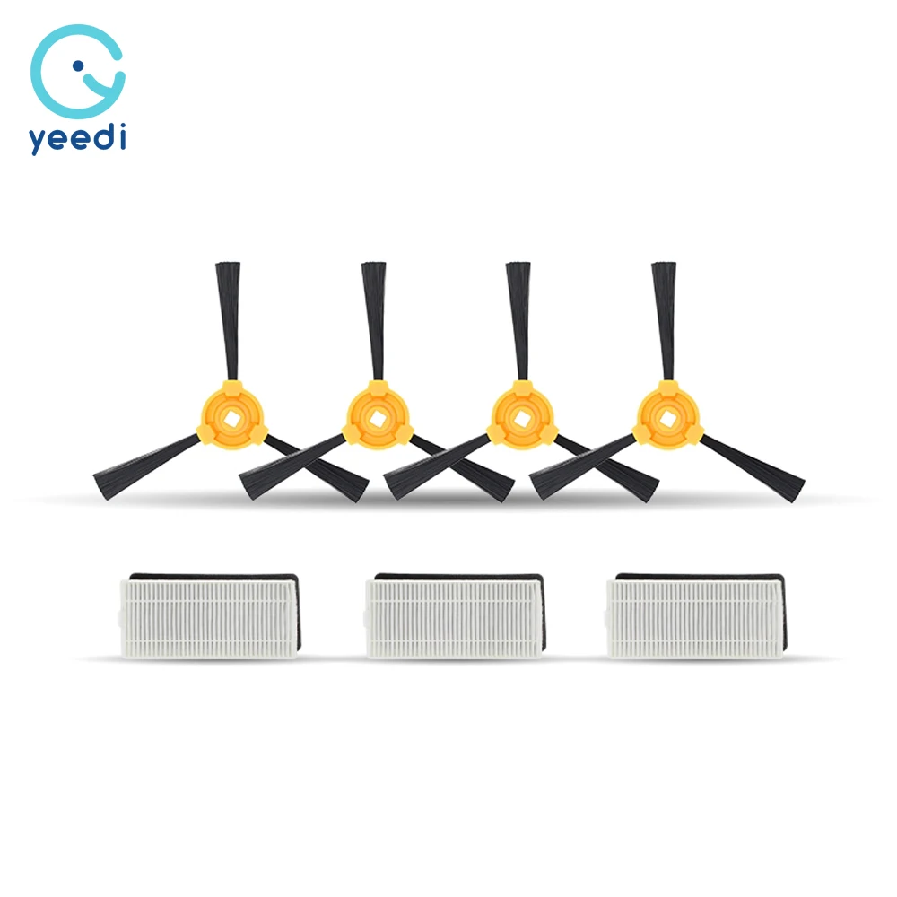 

Replacement Kits for yeedi k600 Robot Vacuum Cleaner, Side Brushes 4pcs, Dust Box Filter 3pcs