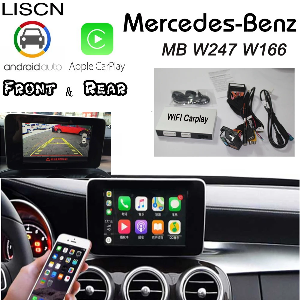 Carplay box для Mercedes Benz MB W247 W166 NGT задняя камера Android Авто carlife адаптер Интерфейс