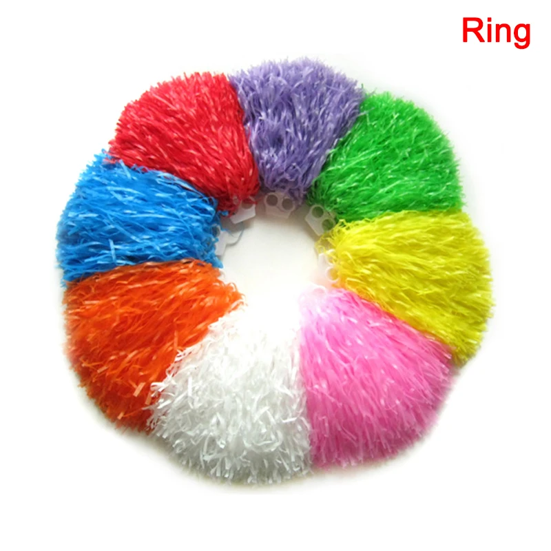 

New 2pcs Girls Cheerleader Pom Poms Cheerleading Cheer Dance Party Club Decor XD88