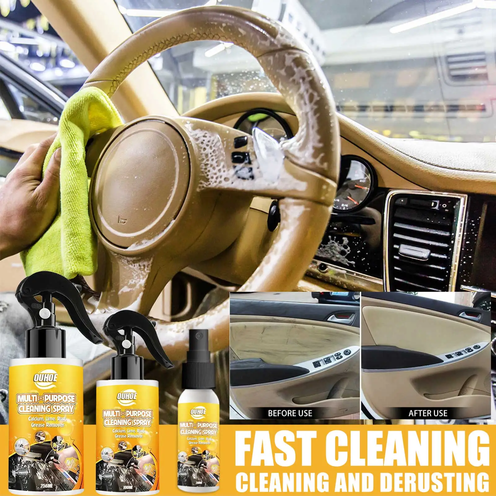 Многофункциональный Поролоновый очиститель 30/100/256 мл | Автомобили и мотоциклы