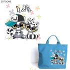 10 шт. передачи гладить на енота нашивки на одежду передачи тепла для детей нашивки-аппликации поделки патч милые животные наклейки G