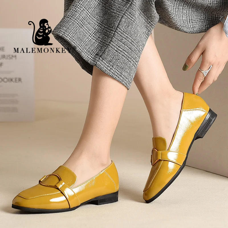 Женские повседневные Лоферы MALEMONKEY удобные лоферы на мягкой плоской подошве