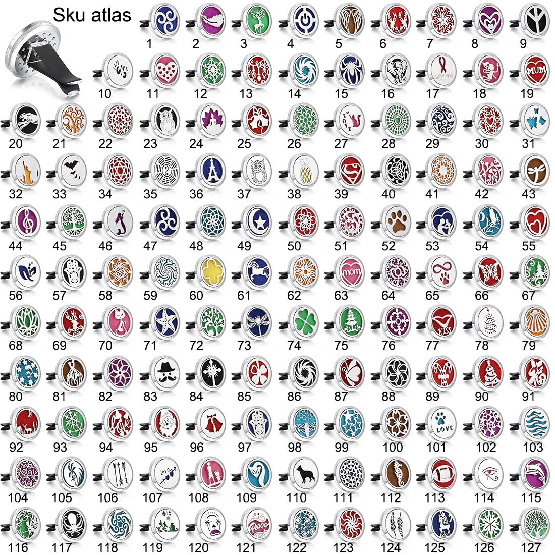 Новый золотой ароматерапия ювелирные изделия Подвески Медальоны автомобильный