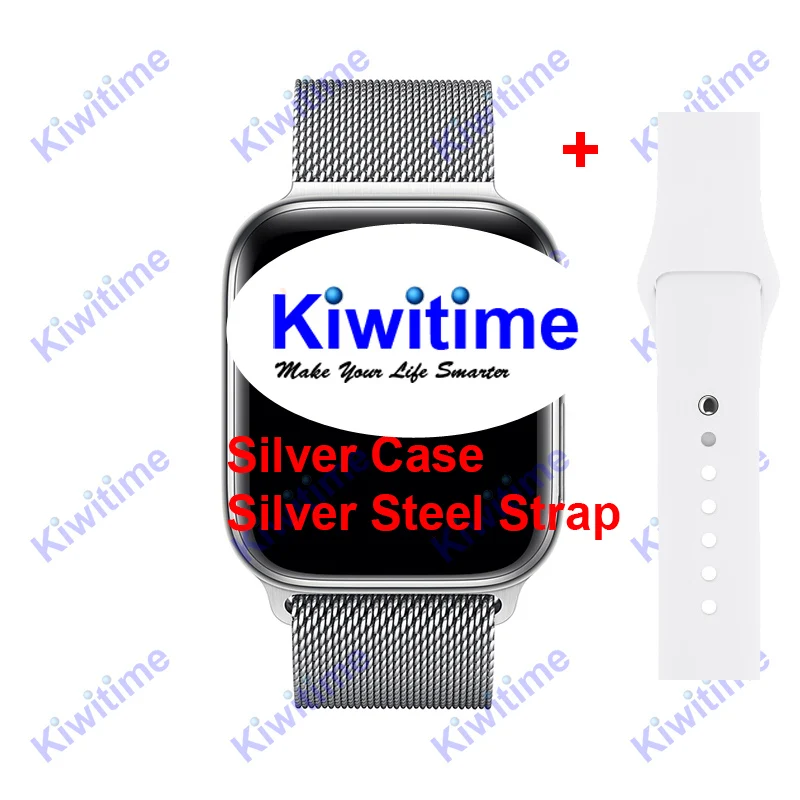 Silver Steel KIWITIME IWO 11 Pro gps Смарт часы 44 мм монитор сердечного ритма серии 5 Спортивные умные часы для Apple iOS 9 10 iPhone 8 Android телефон - Цвет: Silver Steel