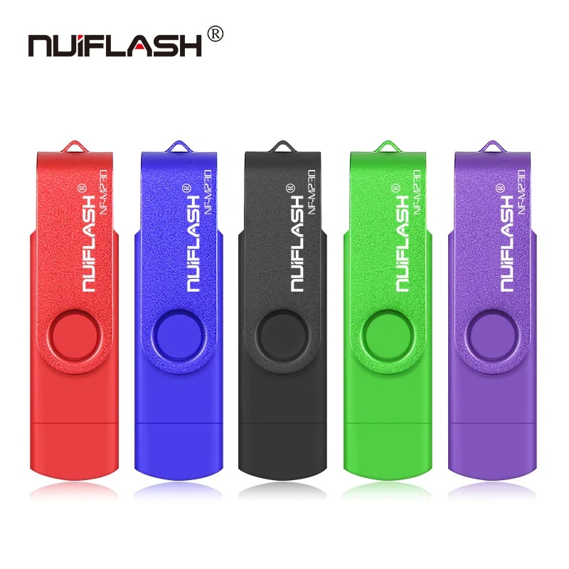 

Nuiflash USB Flash Drive for Android Phone 64GB 8gb pendrive 128gb 32GB type c 2.0 pen drive Metal memory stick 16GB cle usb