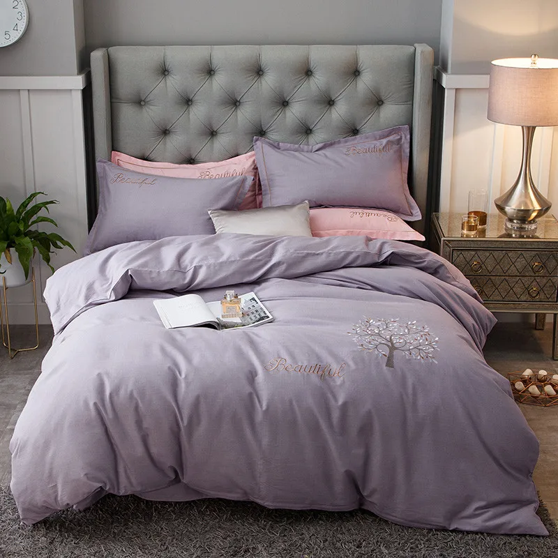 Комплект постельного белья из чистого хлопка в скандинавском стиле наволочки с