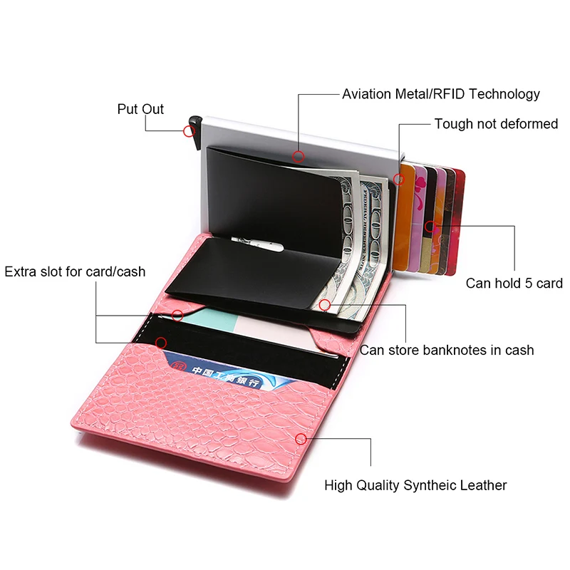 DIENQI Rfid держатель для карт мини сумочка женская сумка клатч маленькие кошельки и