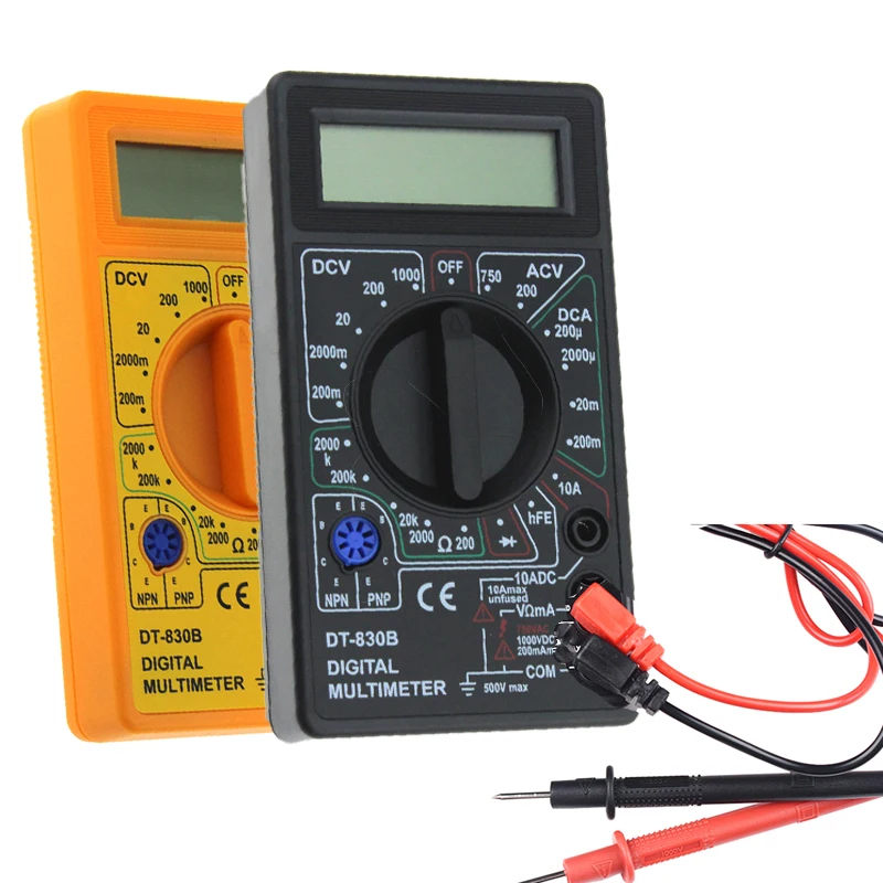 Портативный цифровой мультиметр с ЖК-экраном Напряжение Ток Сопротивление диод