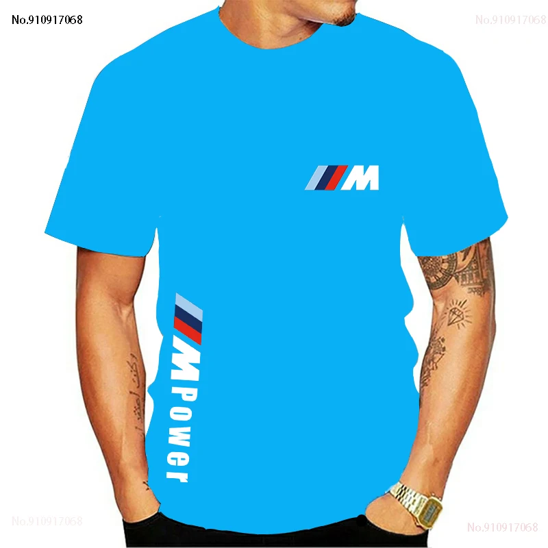 

2021 BMW M Power summer cotton men's funny top casual short-sleeved solid color unisex round neck hip-hop T-shirt sports top