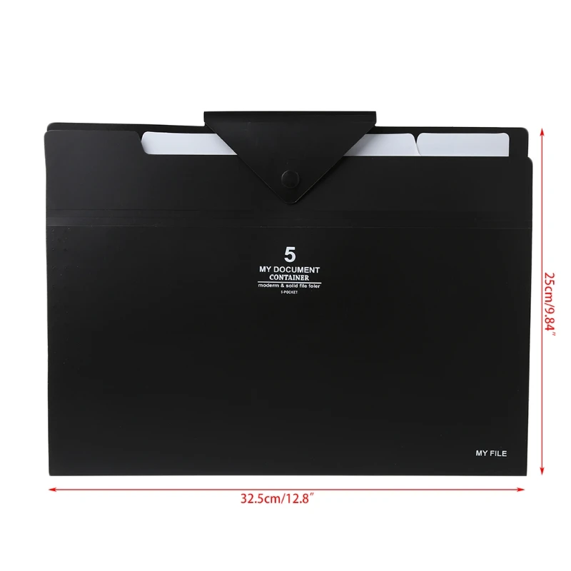 

5 layer Expanding File Folder Organ Bag A4 Organizer Paper Hold Document Folder