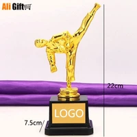hot sale sports taekwondo athletic prize award trophy cups golden metal cup trophy taekwondo trophies award medals 22cm height