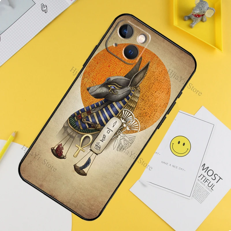 Чехол Anubis с изображением египетского Бога для iPhone 13 12 Mini X XR XS Max чехол Apple 11 Pro 6S 8 7