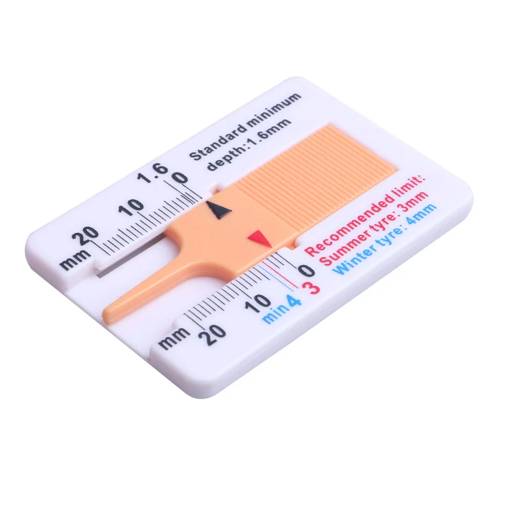 Newest Car Tyre Tread Depthometer Depth Indicator Gauge Motorcycle Trailer Van Wheel Measure Tool |