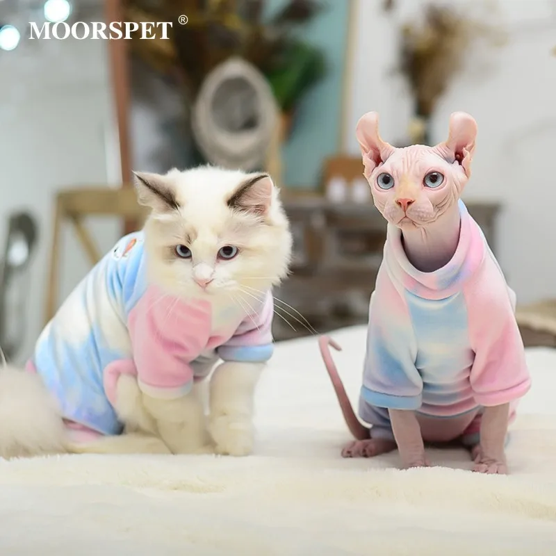 

Autumn and winter Sphinx hairless cat clothes primer silver fox four-legged clothes pet cat clothes cat coat