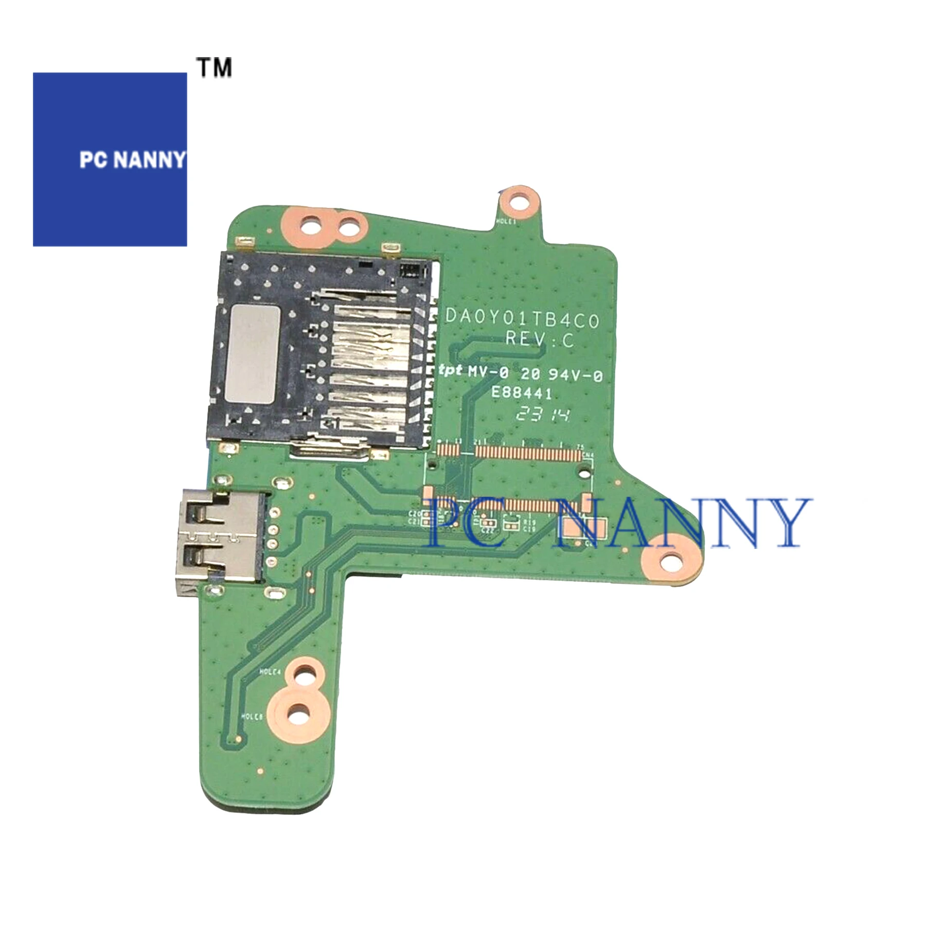 Пк няня для HP ChromeBook 14 q USB плата 744781 001 DA0Y01TB4C0 touc hp ad 37Y01TATP00|Компьютерные кабели и