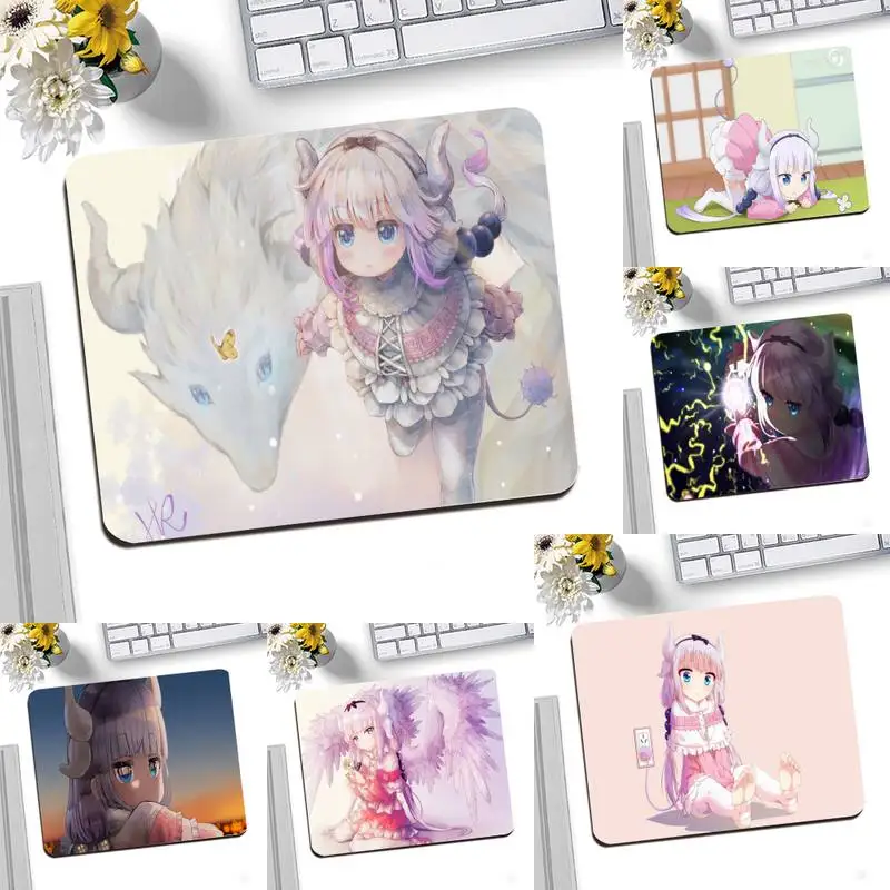 Анимационный комикс японский игровой коврик для мыши манга Kanna Kamui Dragon милый