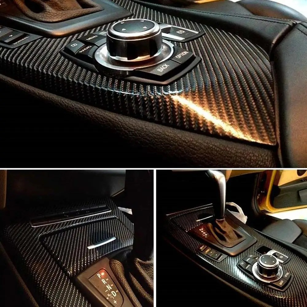 1 шт. DIY 5D высокоглянцевая виниловая пленка из углеродного волокна для стайлинга