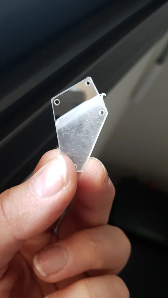 Акриловые прозрачные зеркала TopStone 30 форм пришивные стразы с плоской задней