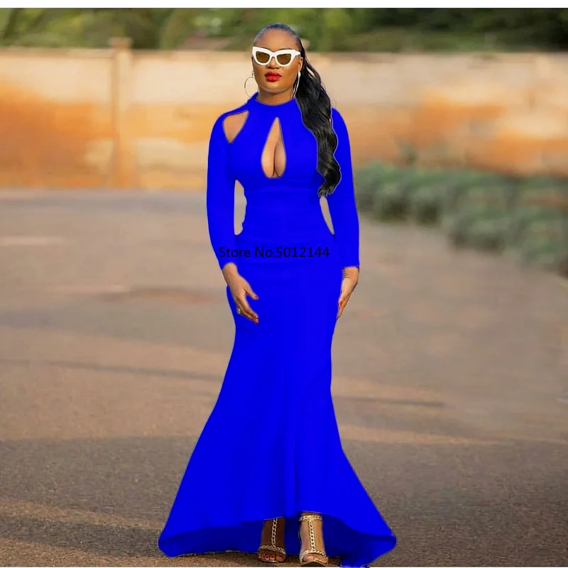 В африканском стиле годе юбка рыбка средней длины платья для женщин в Вечерние