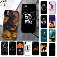 witch cat tpu soft silicone phone case cover for iphone 13 11 pro xs max 8 7 6 6s plus x 5 5s se 2020 xr case
