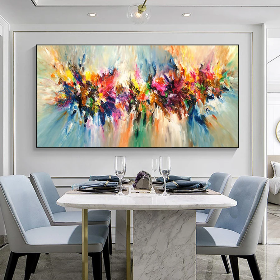 

Colorful Ink Full Square/Round Diamond Painting Abstract Yellow 5D DIY Mosaic Diamond Embroidery Cross Stitch Nordic Art