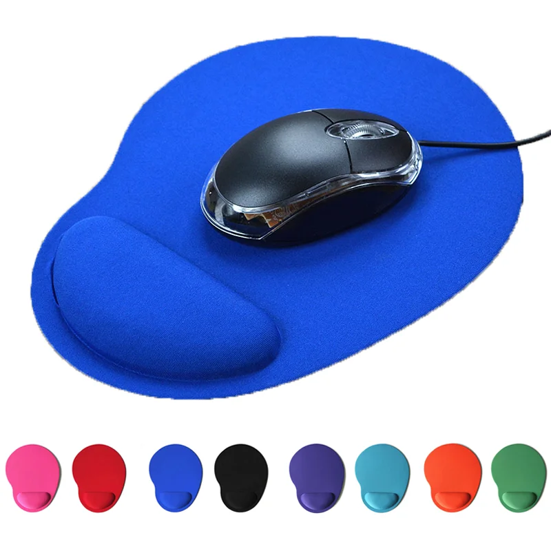 

Dropshipping Solid Color Mouse Pad EVA Wristband Gaming Mousepad Mice Mat Comfortable Mouse Pad Gamer For PC Laptop
