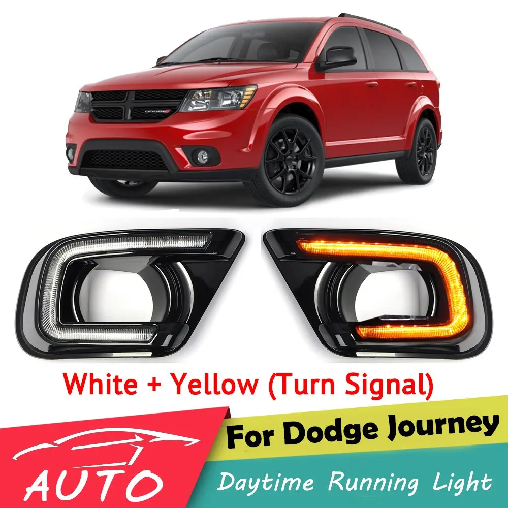 DRL для Dodge Journey Fiat Freemont 2013 2014 2015 2016 Светодиодные Автомобильные дневные ходовые огни