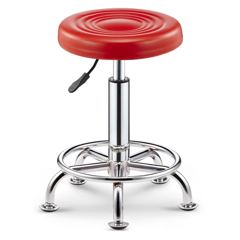 New Beauty Stool Barber Shop Hairdressing Salon Chair Rotating Lifting Round Stool Nail Salon Stool Pulley Work Bench Special