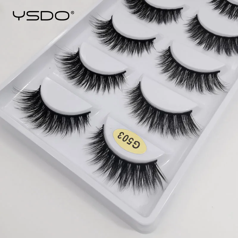 YSDO 5 пар ресниц 3d норковые ресницы макияж накладные естественные длинные