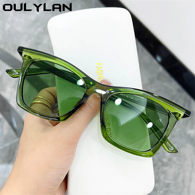 

Ouylan Fashion Women Sungalsses 2022 Luxury Brand Designer Green Sun Glasses Men Vintage outdoor Shades UV400 oculos de sol