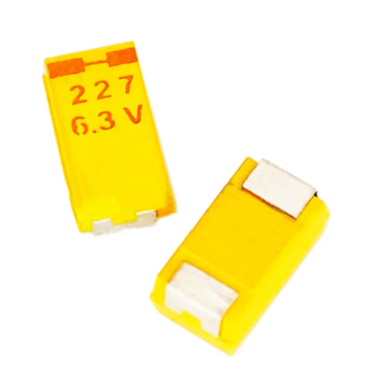 Танталовый конденсатор 227 в 6032 мкФ Тип C SMD 10% желтый Полярный | Строительство и